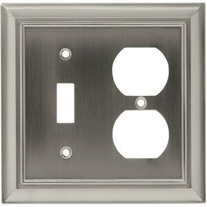 Brainerd Single Toggle Switch Duplex Wall Plate Cover Lot of Two (2) 5" x 5"